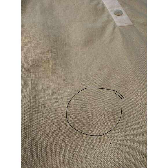 TUCKERNUCK Champagne Linen Collier Dress Quiet Luxury Classic Old Money Size XXS - Picture 6 of 8